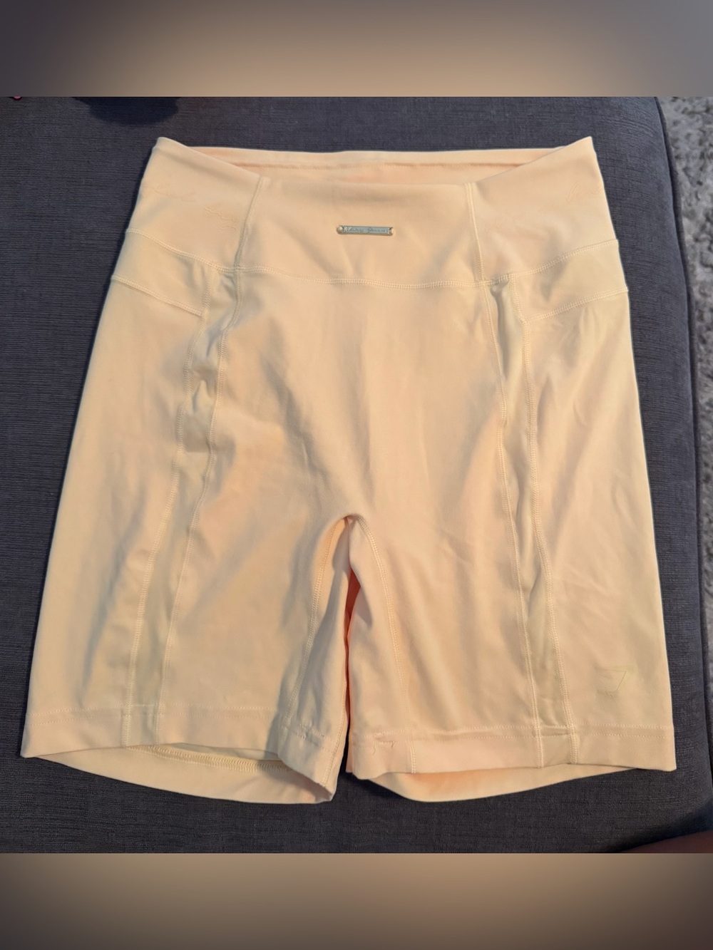 Gymshark x Whitney Simmons Yellow Bike Shorts Women's Size Medium